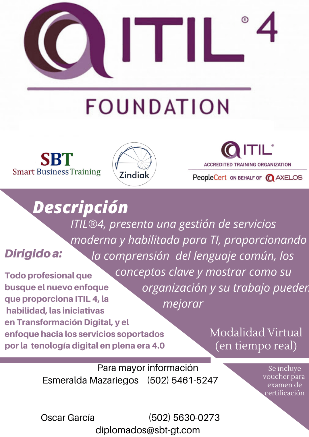 ITIL 4 FOUNDATION -  CYOS