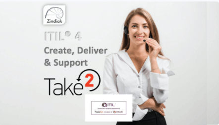 ITIL® 4 Specialist: Create, Deliver and Support (Online Training, Exam and Take2 Resit)